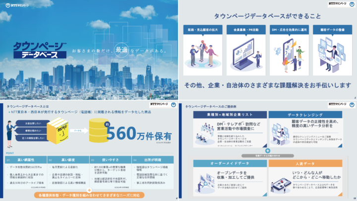 タウンページデータベース商品カタログの画像